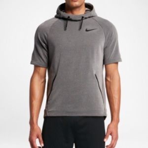 short sleeve dri fit hoodie